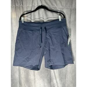 Tuff Athletics Women's Drawstring Nylon Hybrid Shorts Pageant Blue XL